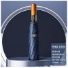 Hengdun Light luxury solid wood handle fully automatic three-fold sunshade umbrella, black rubber sun protection and UV protection, enlarged double-person umbrella for both weather and rain, gift box packaging, can be printed with LOGO, business gift advertisement, folding umbrella details Picture